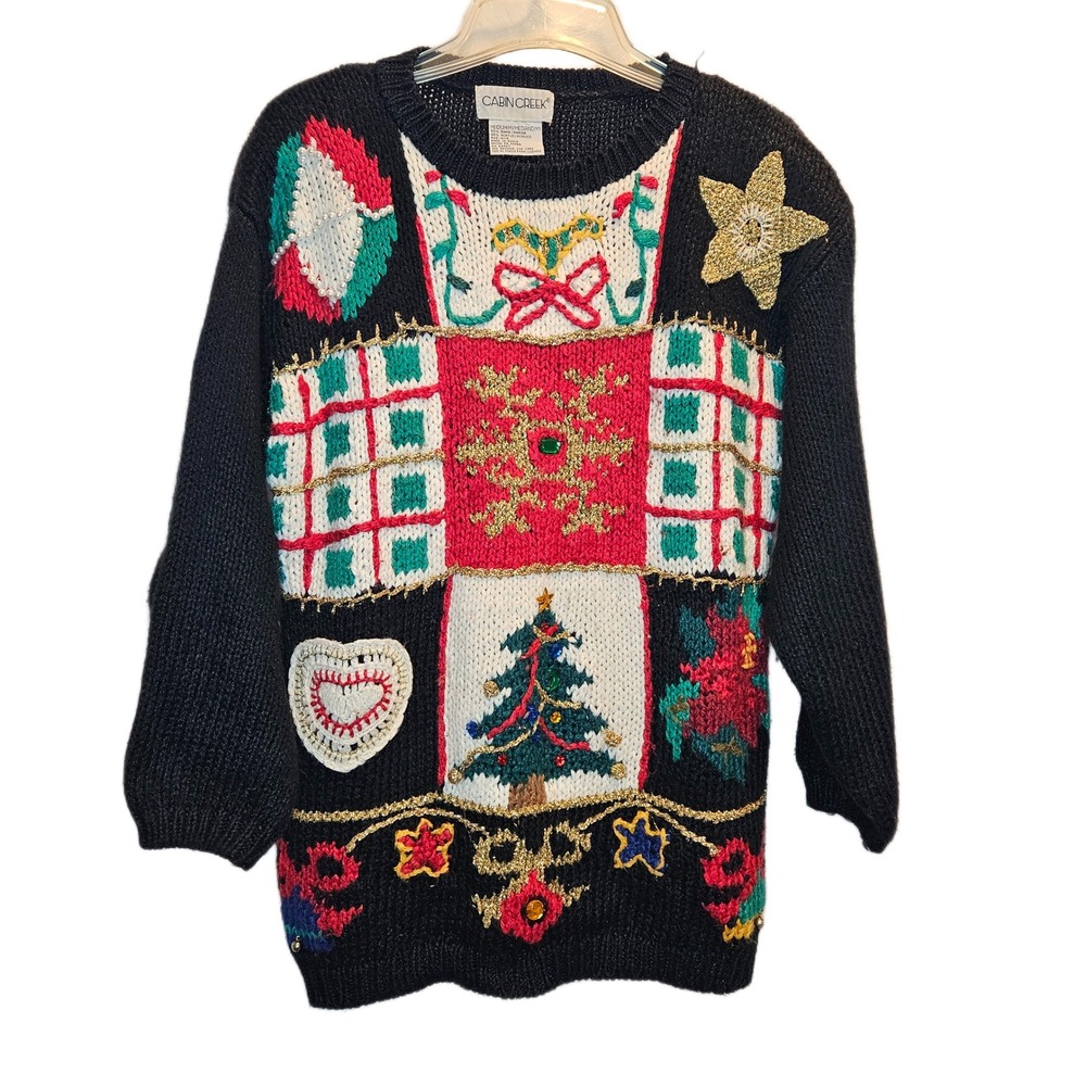 Cabin Creek Medium Ramie Christmas Sweater